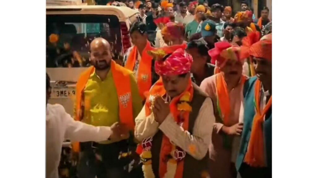 Cm Mohav Yadav with His Mahindra Scorpio