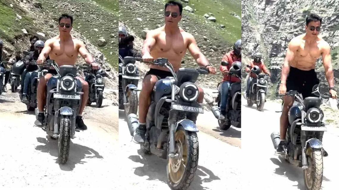 Sonu Sood Rides Yamaha Fz x in Mountains Without Shirt and Helmet video
