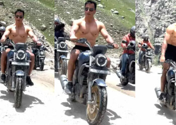 Sonu Sood Rides Yamaha FZ-X In Mountains Without Shirt and Helmet [Video]