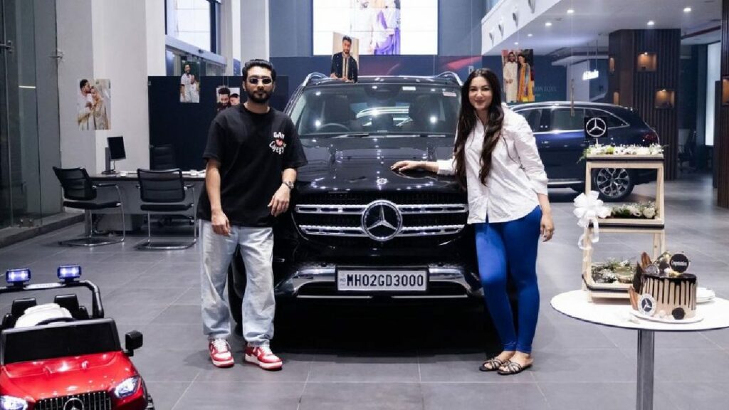 Gauhar Khan with Mercedes-Benz GLE 300d