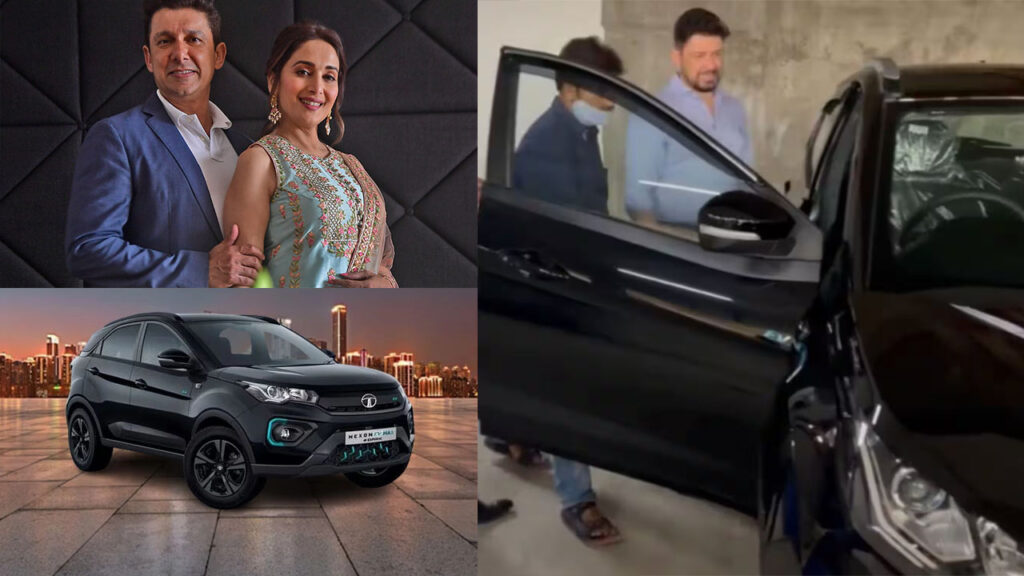 Madhuri Dixit Nene Tata Nexon Ev Dark Edition