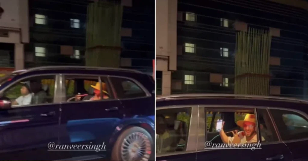 Ranveer Singh Dancing in His Mercedes Maybach Gls600