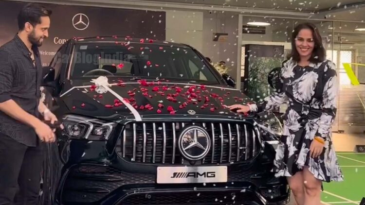 saina nehwal mercedes amg gle 53 amg