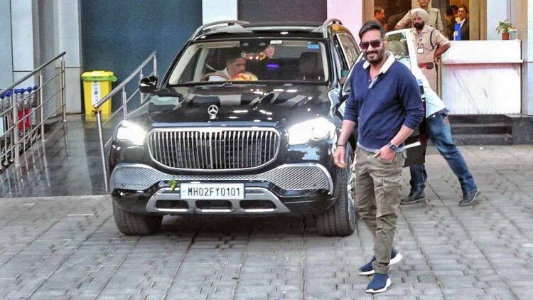 Ajay Devgn with Mercedes Maybach Gls600