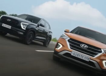 New and Old Hyundai Creta Seen Together