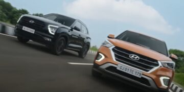 New and Old Hyundai Creta Seen Together