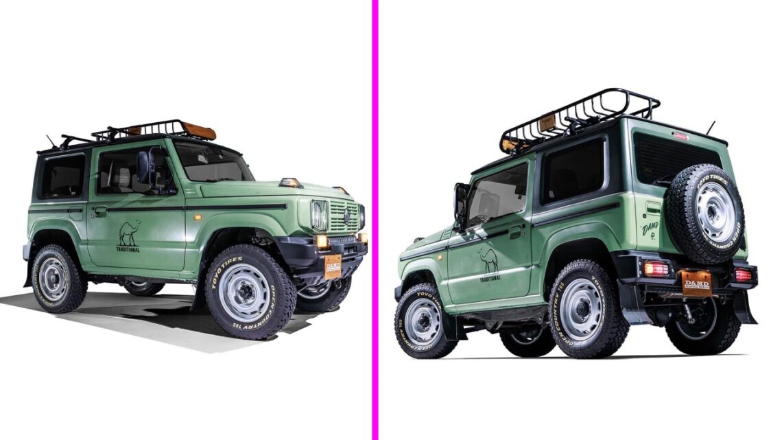 Suzuki Jimny with Classic Mercedes GWagon Kit is Retro Cool » Car Blog India