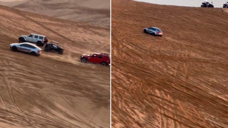 Tesla vs Jeep Wrangler Off-Roading