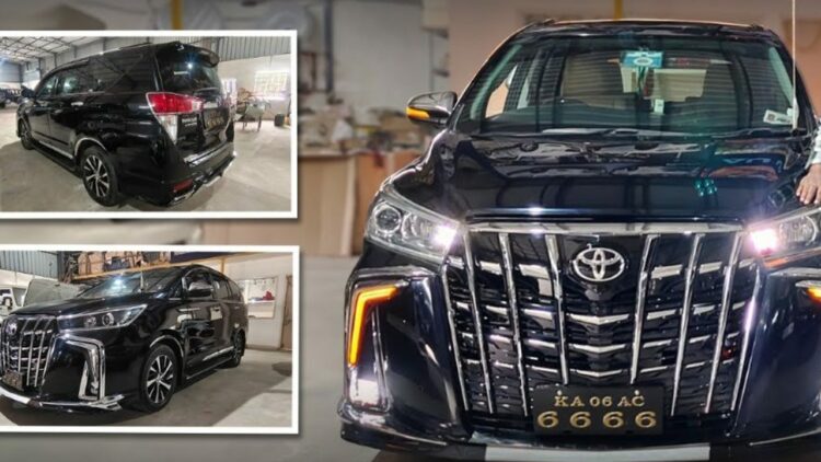Toyota Innova Crysta with Alphard's Front Fascia