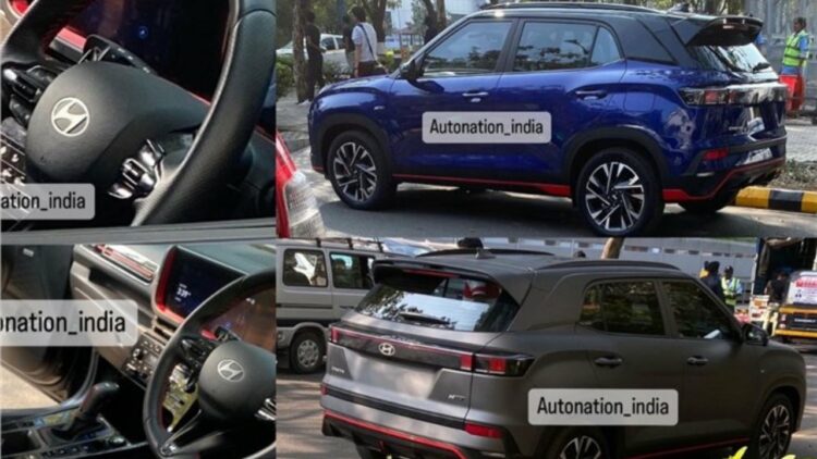 2024 Hyundai Creta N-Line Exterior Interior Blue Grey Dashboard Steering WHeel