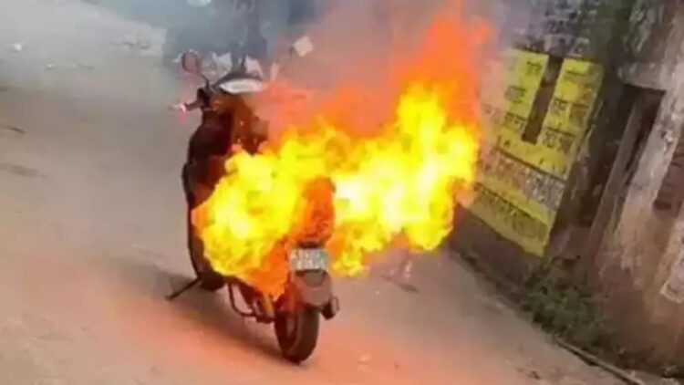 Berling electric scooter explodes