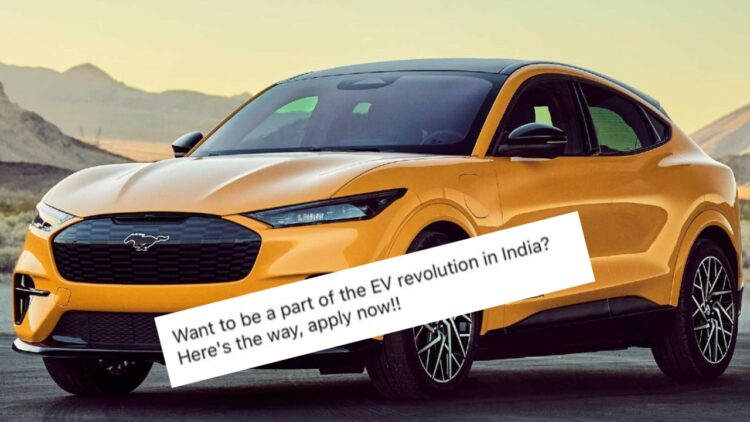 Ford Mustang Mach-E India Job Hiring