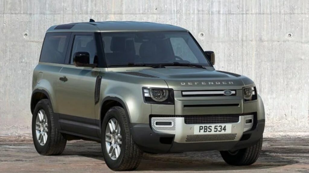 Land Rover defender front three quarters official image
