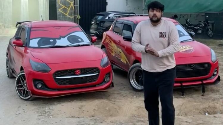 Maruti Swift Lightning McQueen Theme