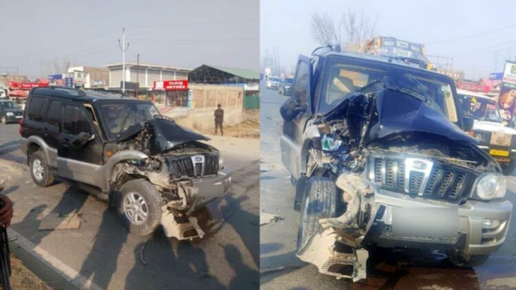 Mehbooba Mufti Mahindra Scorpio Accident