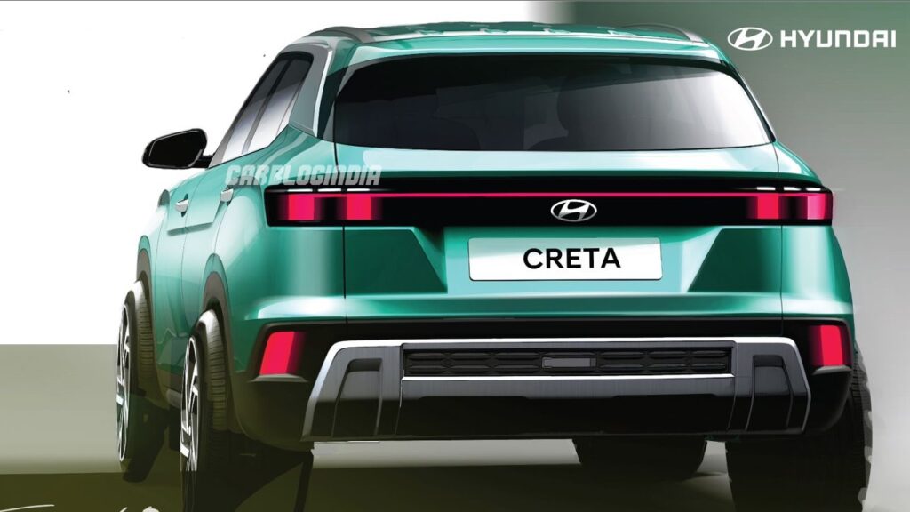New 2024 Hyundai Creta Facelift Rear
