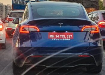 Tesla Model 3 India Rear