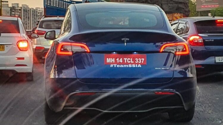 Tesla Model 3 India Rear