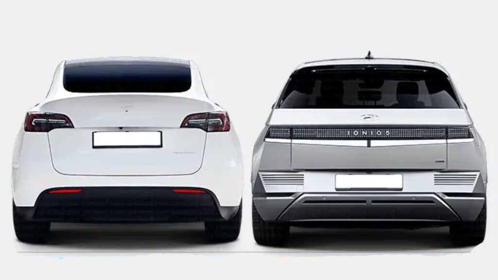 Tesla Model 3 Vs Hyundai Ioniq 5 Rear Comparison