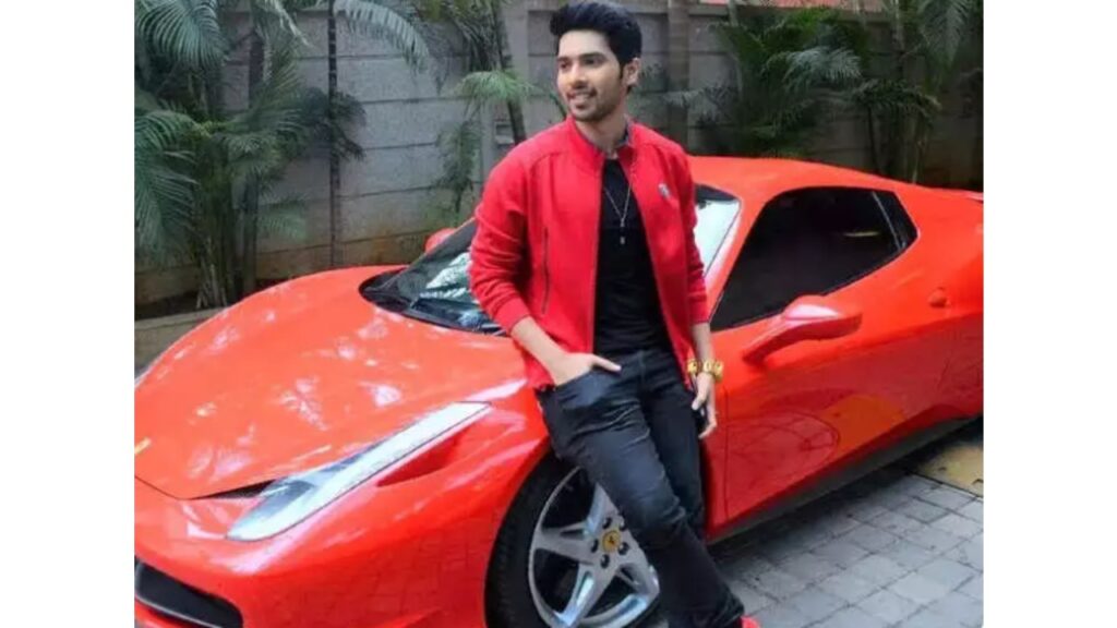 Armaan Malik with his Ferrari 458 Italia