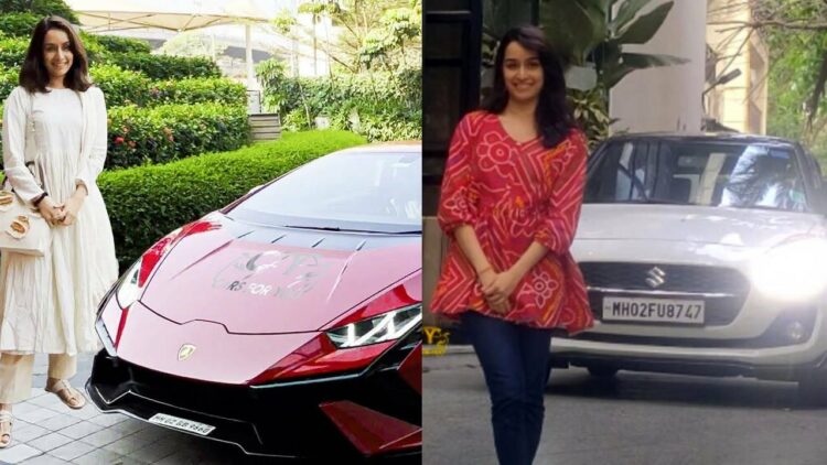 car collection of Shraddha kapoor Lamborghini technical maruti swift