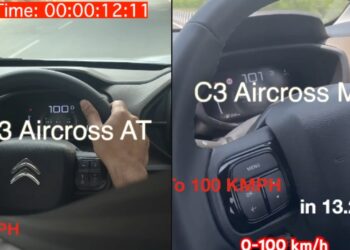 Citroen C3 Aircross MT vs AT Acceleration Test