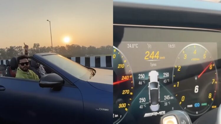 elvish Yadav mercedes e53 ama 245 km/h