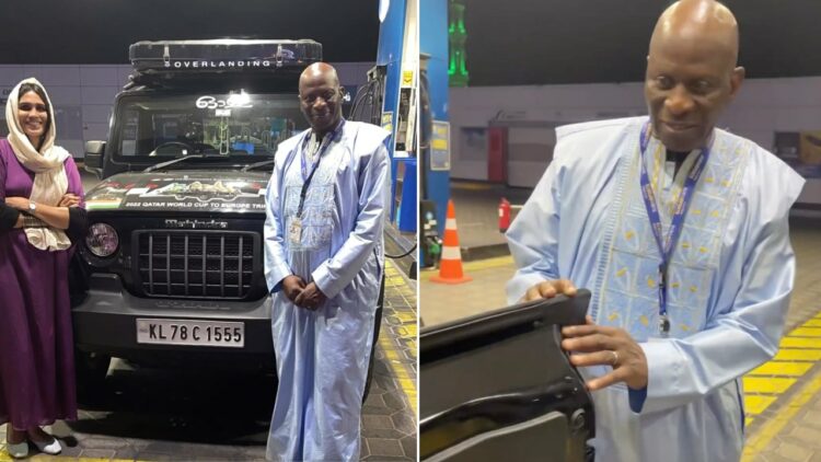 Guinean Ambassador Checks Out Mahindra Thar