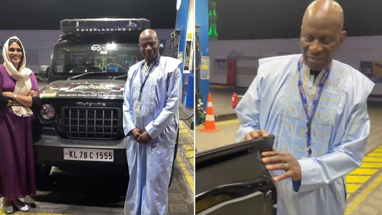 Guinean Ambassador Checks out Mahindra Thar