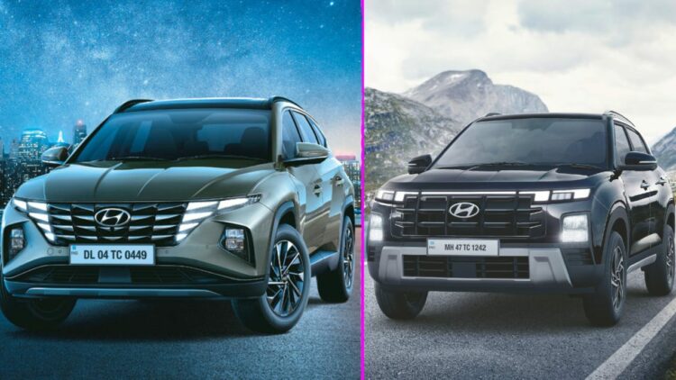 Hyundai Creta Facelift vs Hyundai Tucson Comparison