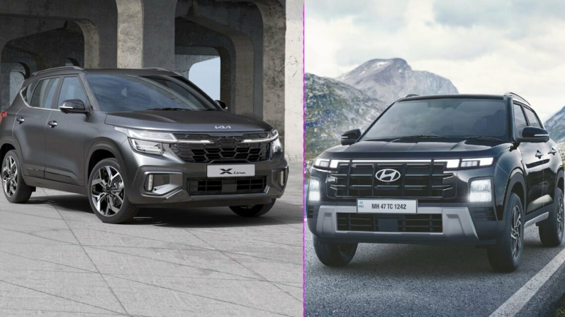 Hyundai Creta Facelift Vs Kia Seltos Facelift Comparison