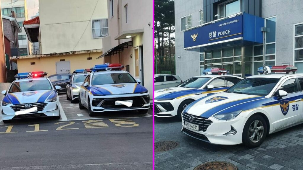 Hyundai Sonata Police Car in South Korea