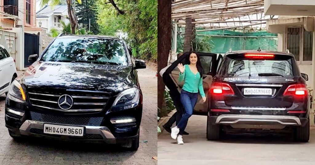 Shraddha Kapoor with her Mercedes ML 250 CDI