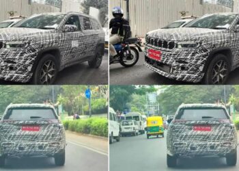 Jeep Meridian Facelift Spotted with ADAS