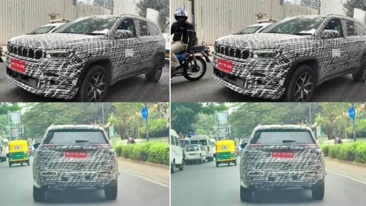 Jeep Meridian Facelift Spotted with Adas