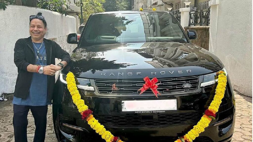 Kailash Kher with His Range Rover Sport