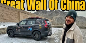 Mahindra Scorpio N at the Great Wall of China
