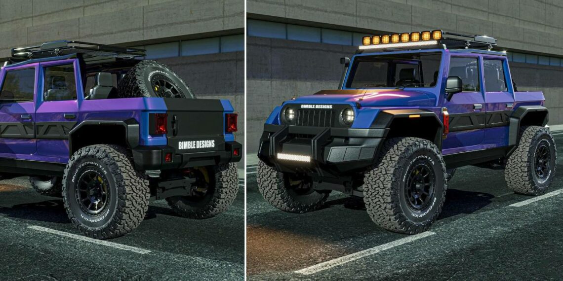 Mahindra Thar Armada Pickup Truck Visualized Digitally