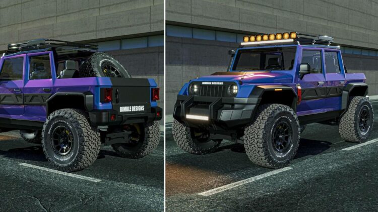 Mahindra Thar Armada Pickup Truck Visualized Digitally