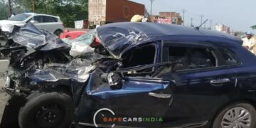 Maruti Baleno in Horrific Crash