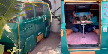 Maruti Omni Van Converted into Cafe