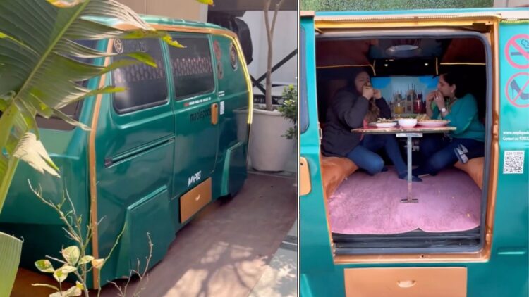 Maruti Omni Van Converted into Cafe