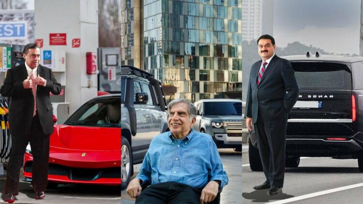 Mukesh Ambani vs Gautam Adani vs Ratan Tata Car Collection Comparison