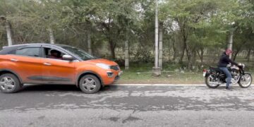 RE Bullet Tows Tata Nexon