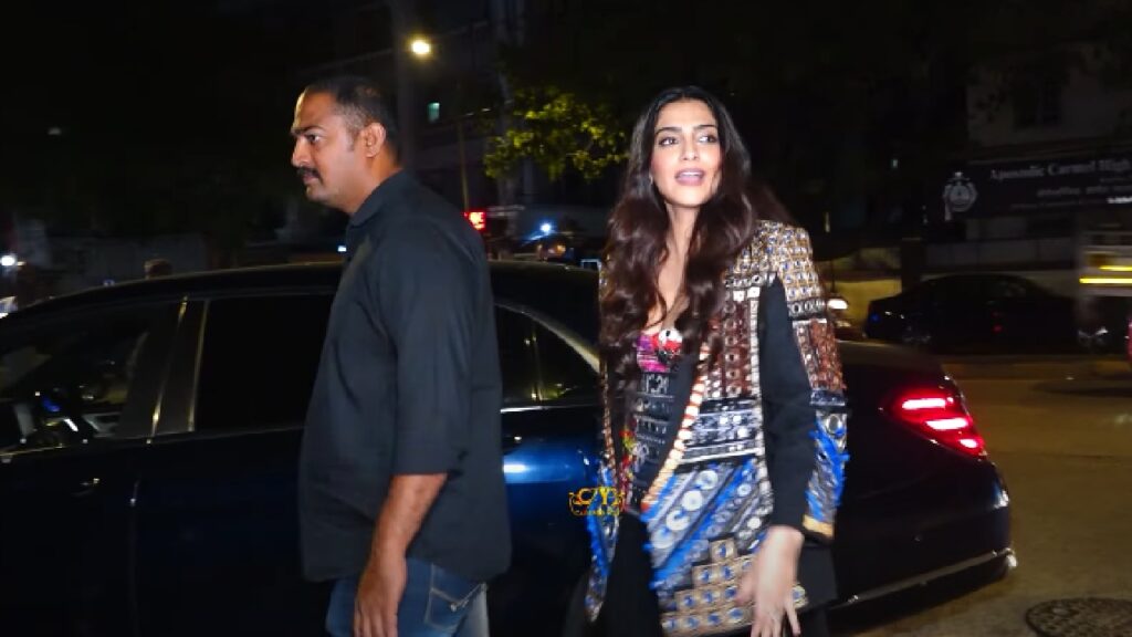 Sonam Kapoor Ahuja with her Mercedes Maybach S580