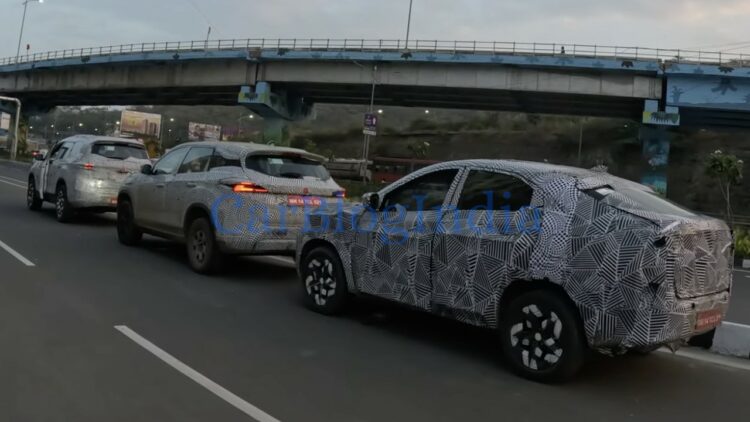 Tata Curva Harrier Safari Ev Spy Image