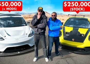 Tesla Model 3 vs Porsche GT3 RS Drag Race