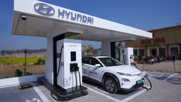 Hyundai Kona EV Charging Station