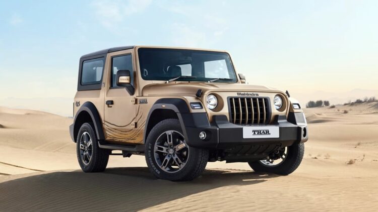 Mahindra Thar Earth Edition Front Three Quarters Official Image