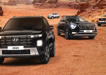 New Hyundai Creta with Older Models - 1 Million Cumulative Sales Announcement